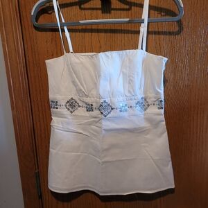 Loft- Sequin Adjustable Spaghetti strap Tank.